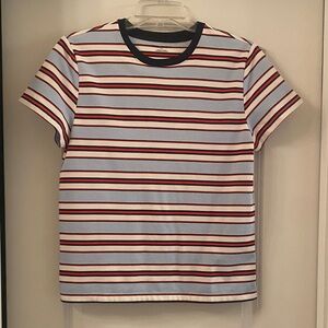 Tory Burch Sport Striped Tee - Navy, Red, White